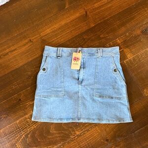 NWT denim mini skirt